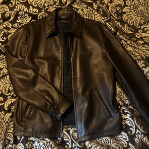 Ralph Lauren Black Leather Jackets - Men’s M